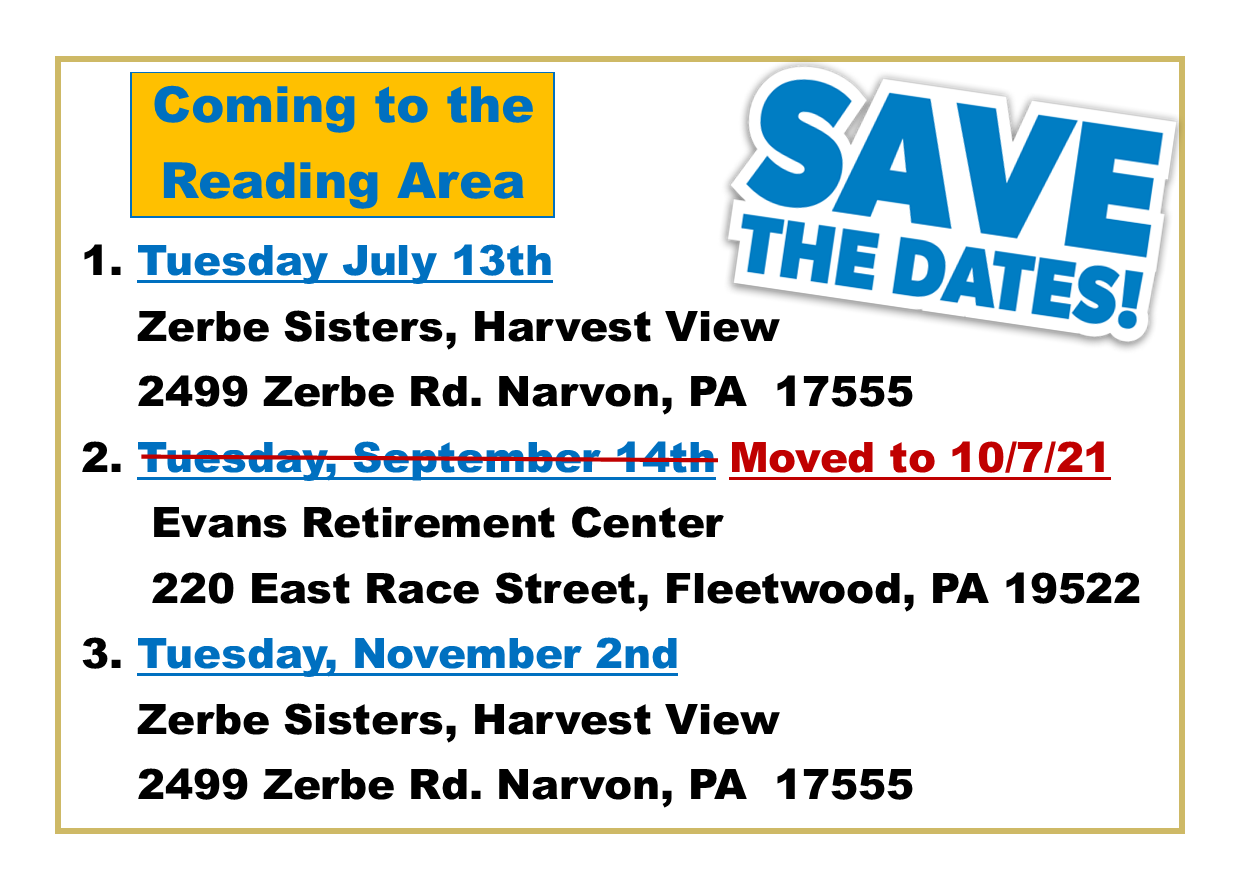 Reading Save the Dates Update