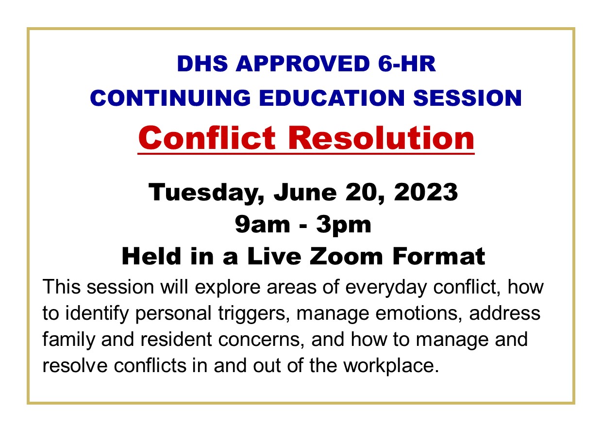CONFLICT RESOLUTION Thumbnail